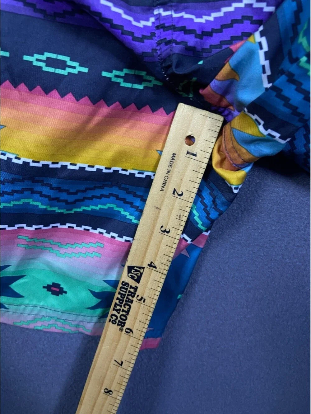 No Boundaries Y2K Surf Tribal Aztec Geometric Swim Trunks Mens XXL (44-46) EUC!